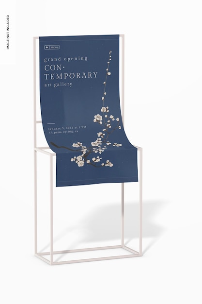 Mockup di stand per poster di piccole mostre