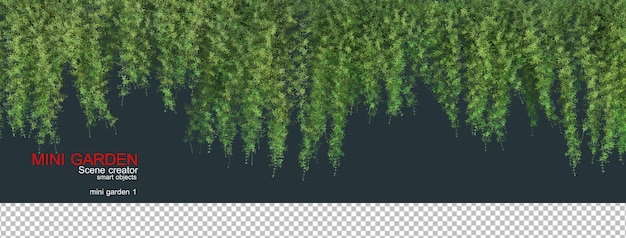多くの植物がある小さな庭