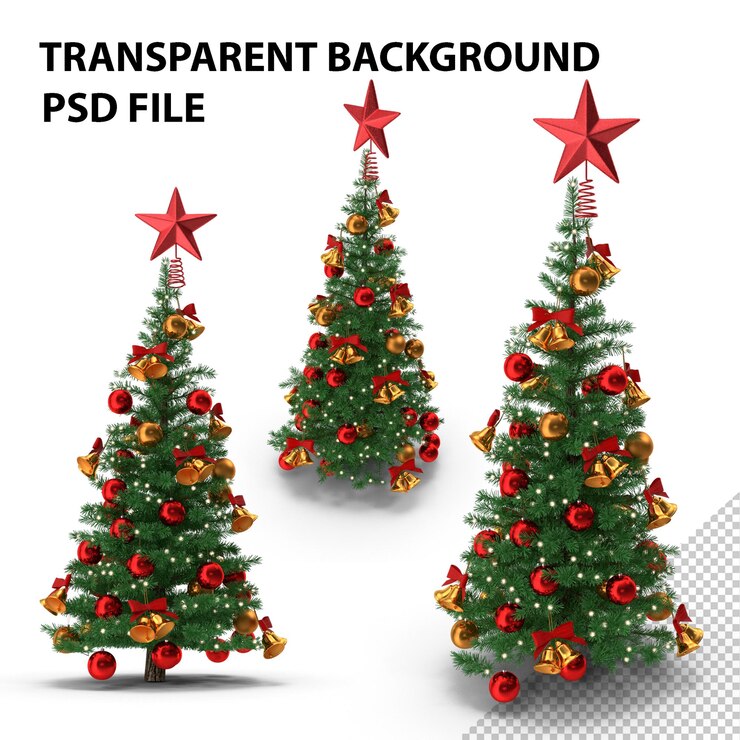 PSD 小さな休日のクリスマス ツリー png
