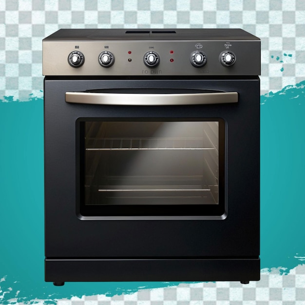 PSD small oven on white background