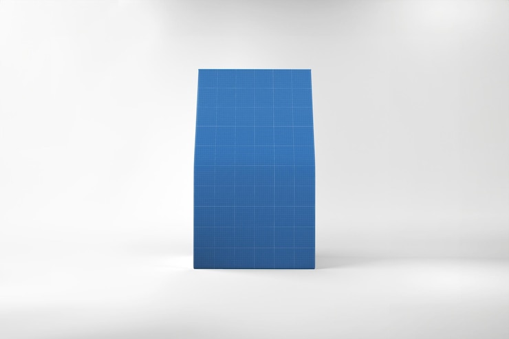 PSD small paper bag mockup (model van een kleine papieren zak)