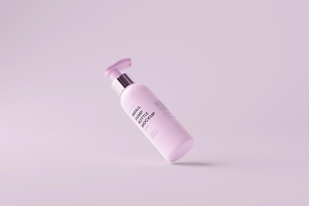 Mockup di bottiglia piccola pompa