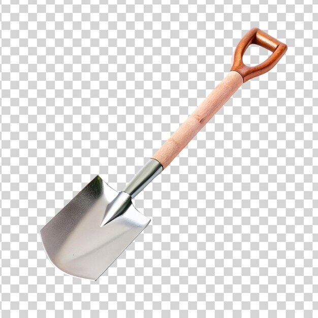 PSD small shovel isolated on transparent background