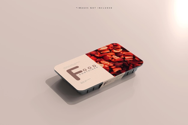 Small Size Food Container Mockup