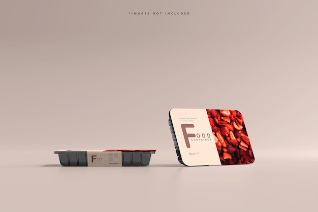 Small Size Food Container Mockup