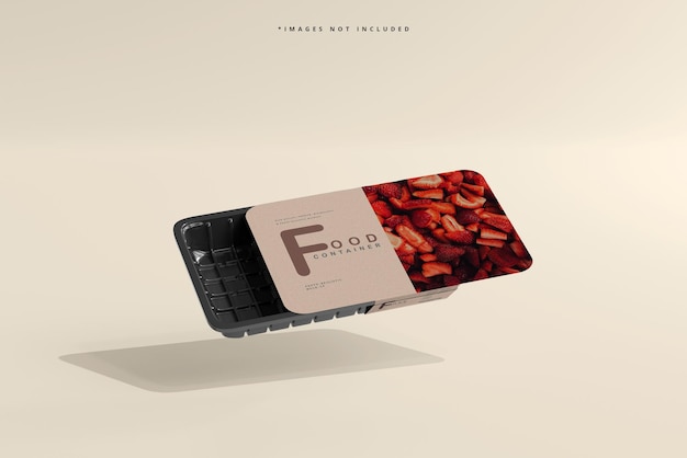 Small Size Food Container Mockup