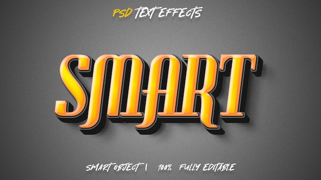 Smart bold psd text effect