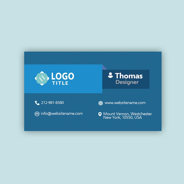 PSD smart business card design of company