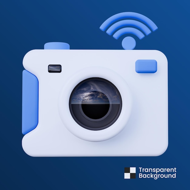 Smart camera 3d icon