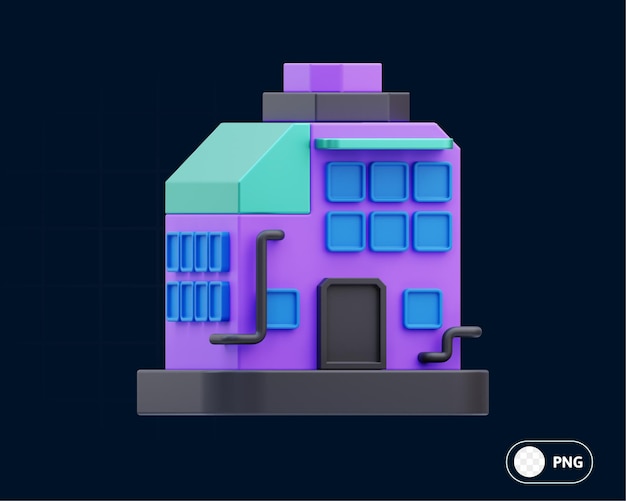スマートシティ 3D イラスト
