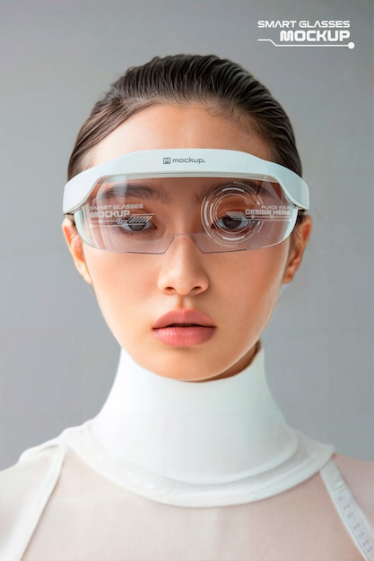 PSD smart glasses mockup design