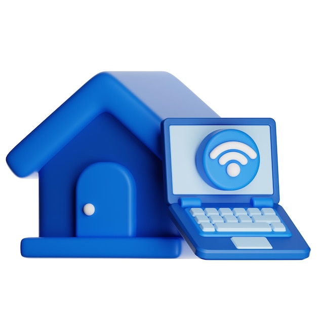 smart home wifi router illustration