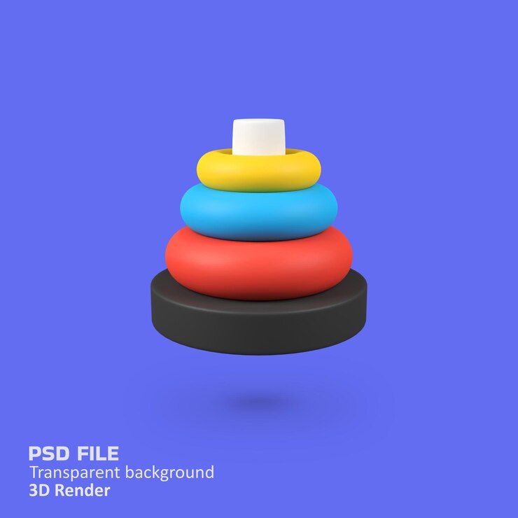 PSD smart kids games isolated 3d render icon illustration