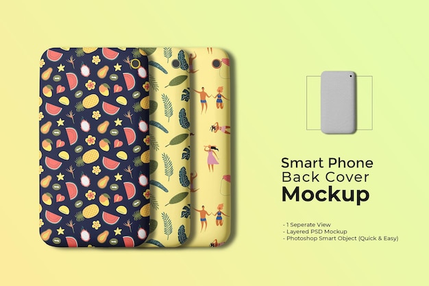 Smart phone cover mockup