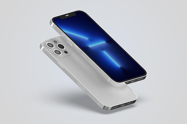 スマートフォンのiPhoneモックアップ