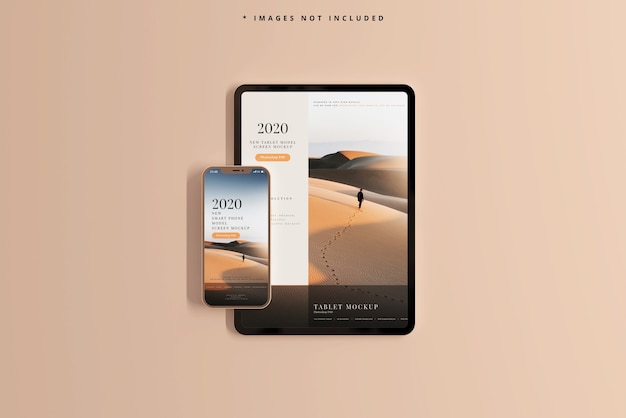 PSD smart phone and tablet mockup