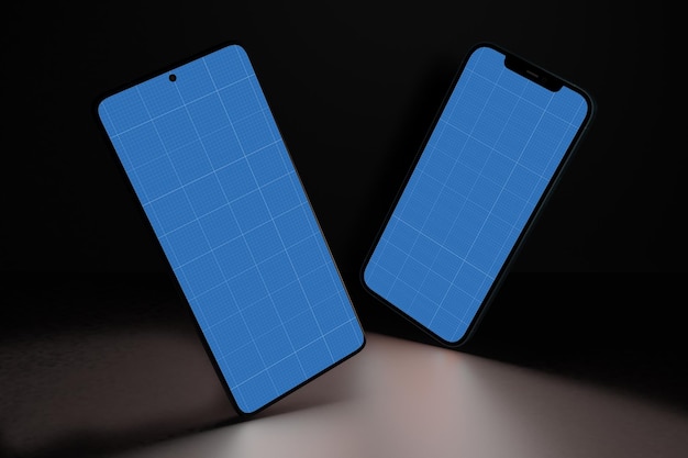 PSD smart phones in dark