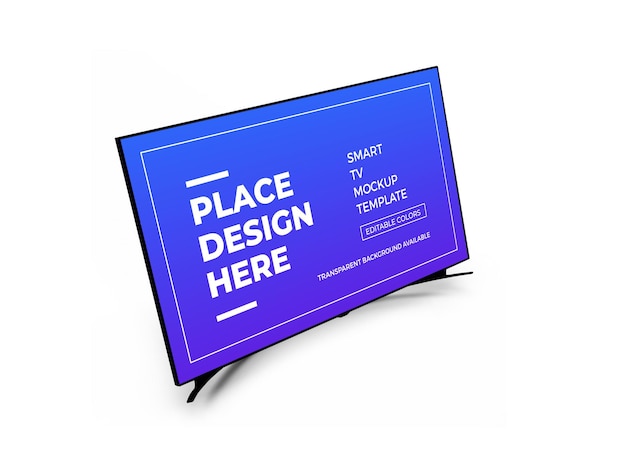 Smart tv 3d mockup design