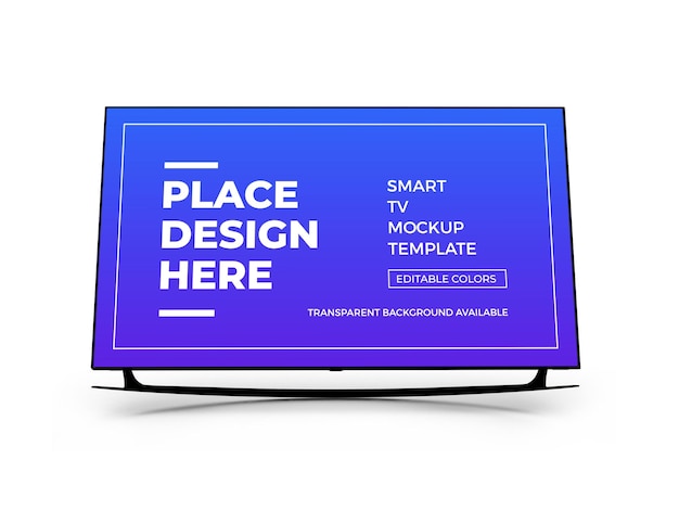 Smart tv 3d-modelontwerp