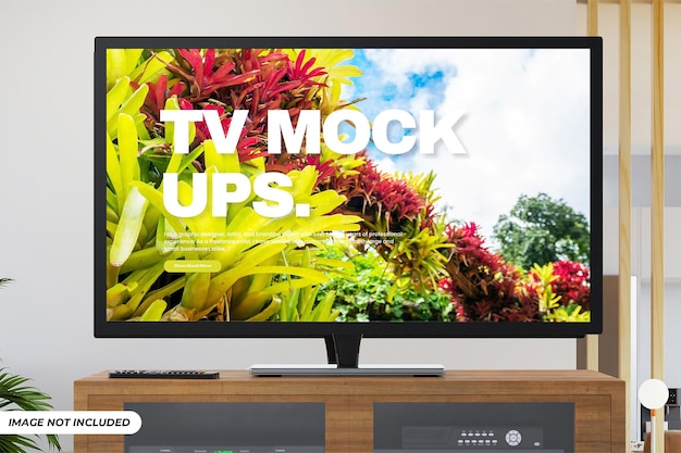 PSD smart tv mockup editable psd template