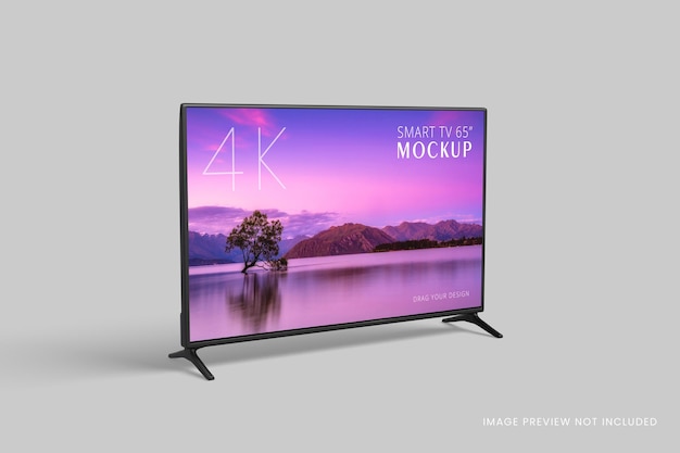 PSD smart tv mockup isolated 3d rendering