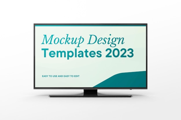 PSD smart tv mockup psd template 3d object