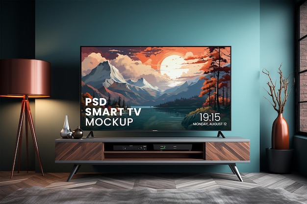 PSD mockup di smart tv