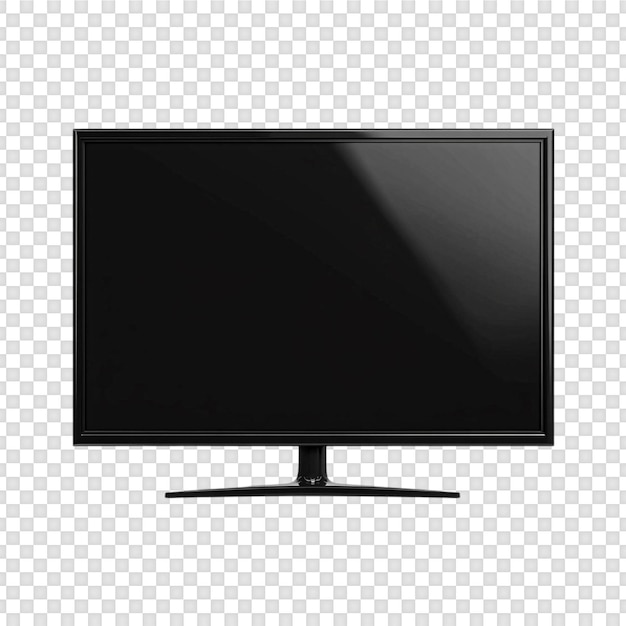 Smart TV-scherm mockup geïsoleerd op doorzichtige achtergrond