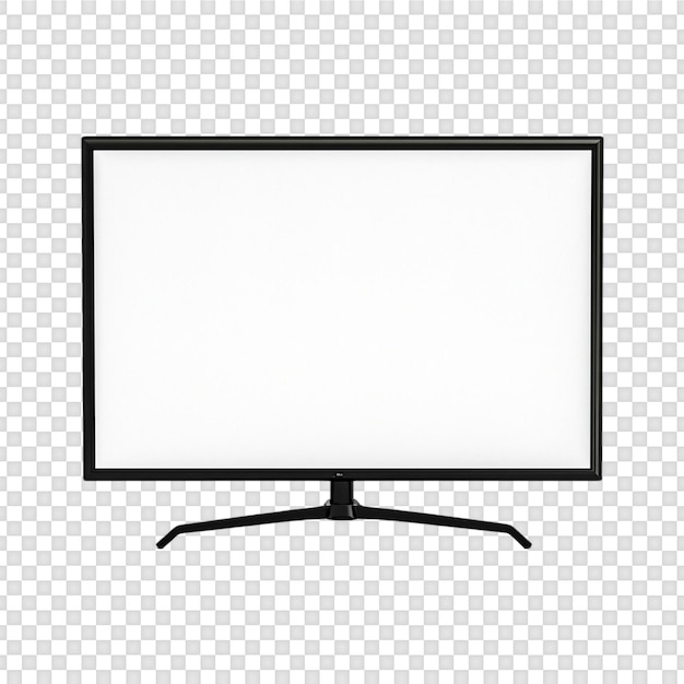 Smart TV-skærm mockup isoleret på transparent baggrund