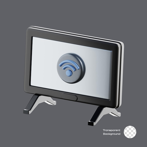 smart tv smarthome device 3d icon