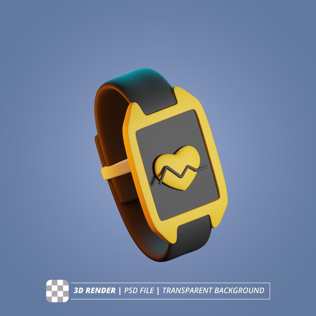 PSD smart watch 3d render isolated images