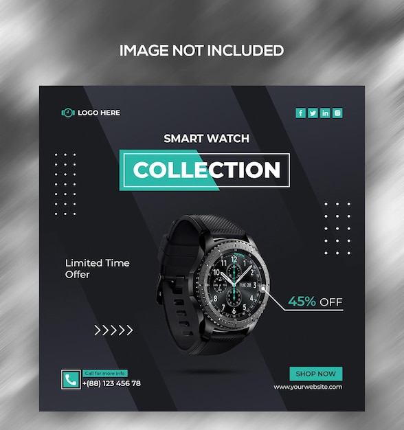 smart watch collection social media post template