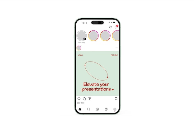Smartphone 16 Mockup Realistische tekenfilm stijl