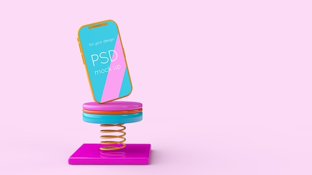 PSD smartphone 3d-weergave