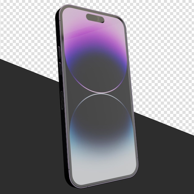 PSD smartphone 3d-weergave