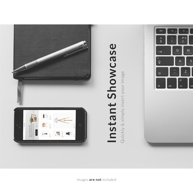 PSD smartphone and agenda mock up