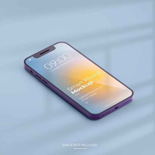 PSD smartphone app scherm gebruikersinterface mockup