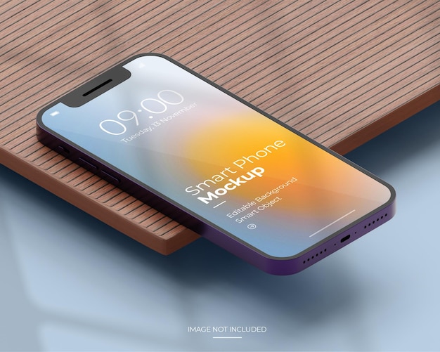 Smartphone app scherm gebruikersinterface mockup