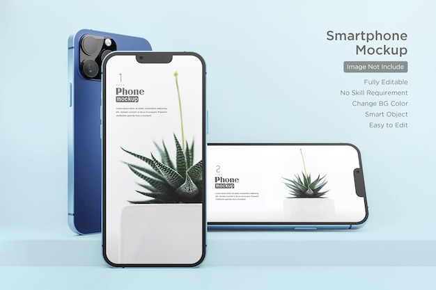 Mockup dello schermo dell'app per smartphone