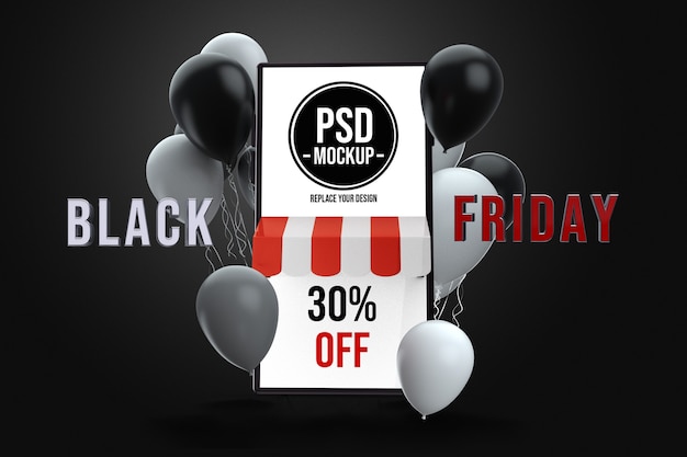 Smartphone black friday-modelontwerp