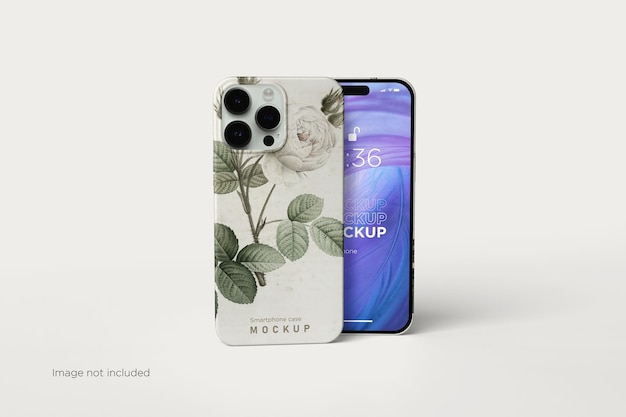 Custodia per smartphone e mockup di telefoni cellulari