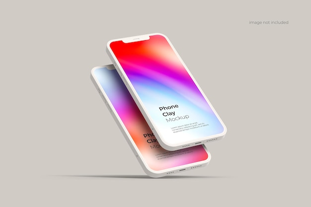 Smartphone Clay Mockup