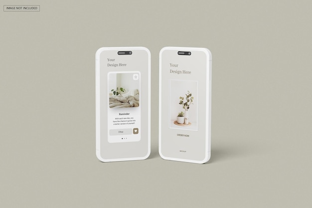 PSD smartphone clay mockup