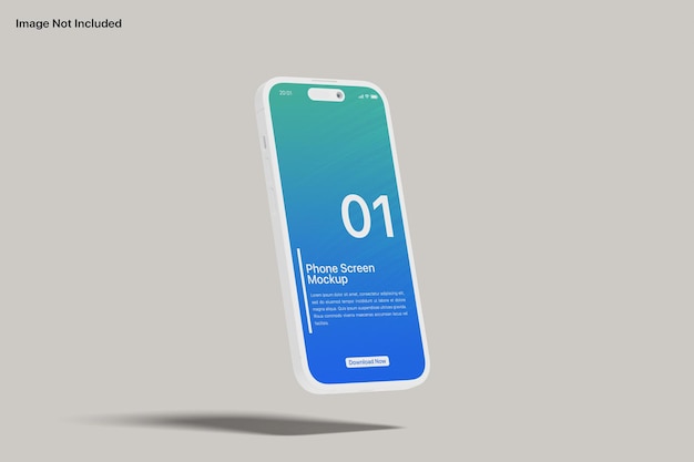 Смартфон из глины мокап