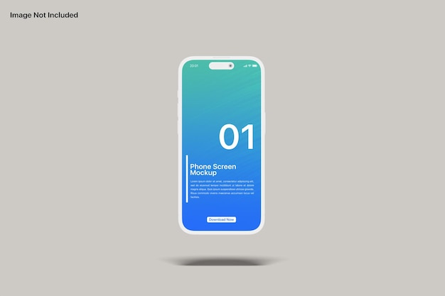 Smartphone clay mockup
