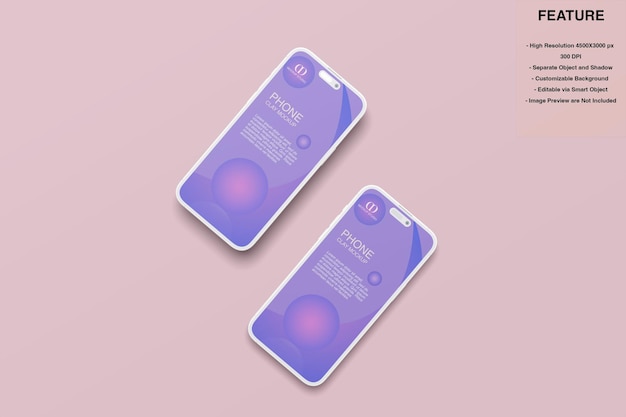 Smartphone clay mockup