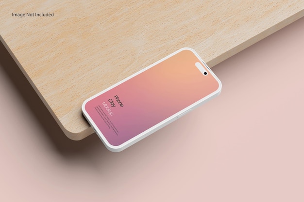 PSD smartphone clay mockup