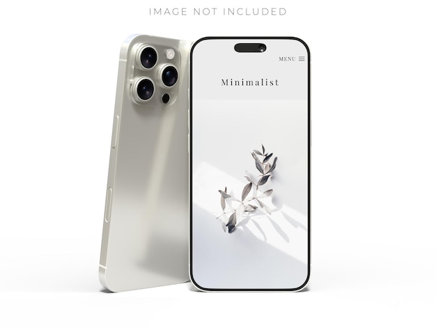 smartphone closeup with blank screens display isolated on background mobile phone digital mockups template for presentation branding ads banner ui ux interface website gadget presenting