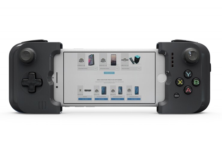 PSD smartphone controller mockup