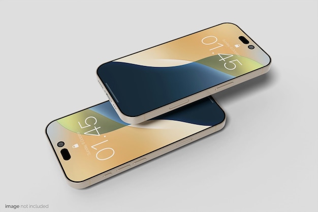 Smartphone display mockup